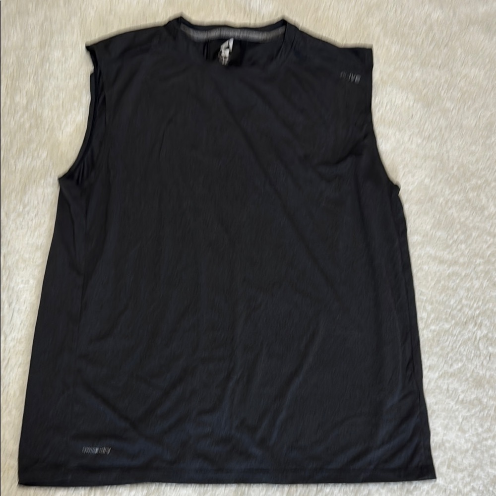 Men's Black Sleeveless Shirt